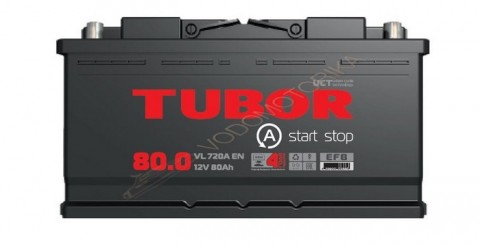 Аккумулятор Tubor OEM EFB 6СТ-80.0 VL (Start-Stop)